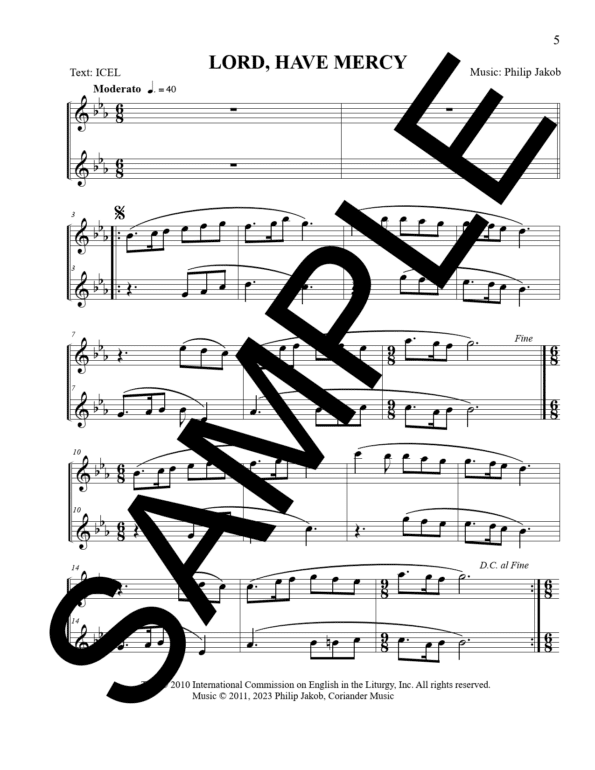 Sample New Wine Mass Jakob C Instrument 1