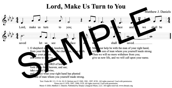 Sample Psalm 80 Lord Make Us Turn to You Daniels Assembly Matt Daniels1